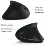 Etzin Rechargeable 2.4GHz Optical Vertical Wireless Mou...