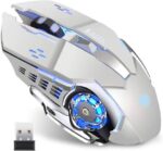 coolcold Rechargeable Wireless Gaming Mouse, RGB Lighti...
