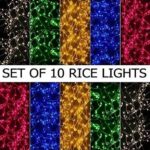Luz 30 LEDs 10.03 m Multicolor Steady String Rice Light...
