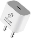 Techvor 20 W PD 3 A Wall Charger for Mobile