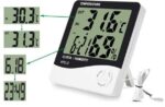 EIS Plastic Abstract Themed LCD Digital Temperature Big...