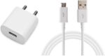 Webilla 2.4 A Wall Charger for Mobile with Detachable C...