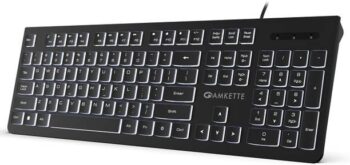 AMKETTE Wi-Key Backlit Wired USB Standard Laptop Keyboa...