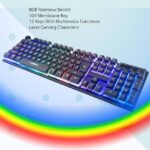 ENTWINO Wired Gaming Keyboard With Metal Body & Light W...