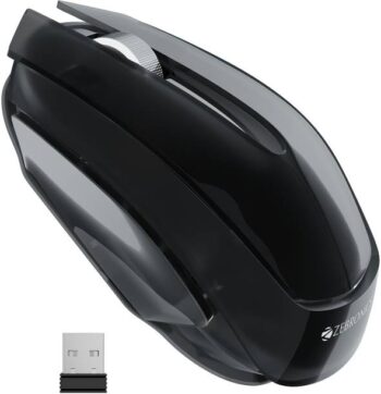 ZEBRONICS ZEB-CLEAR Wireless mouse with Nano receiver,3...