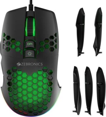 ZEBRONICS Crosshair Wired Ambidextrous Optical Gaming ...