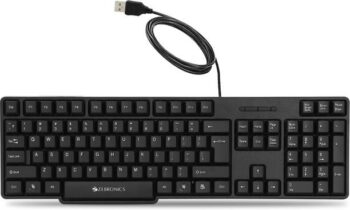 ZEBRONICS Zeb-K20 Wired USB Standard Desktop Keyboard C...