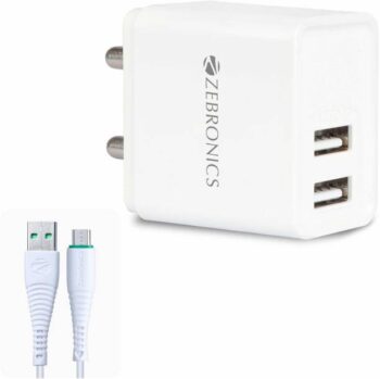 ZEBRONICS Quick Charge 2.4 A Wall Charger for Mobile wi...