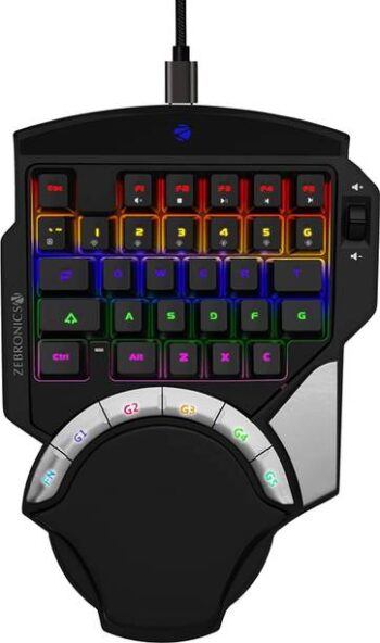 ZEBRONICS Zeb-Max Atom Wired USB Standard Gaming Keyboa...