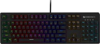 ZEBRONICS Zeb-Max Plus V2 Wired USB Standard Gaming Key...