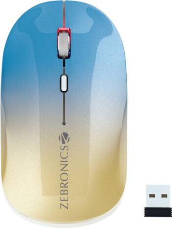 ZEBRONICS Poise Wireless Ambidextrous Optical Mouse Rec...