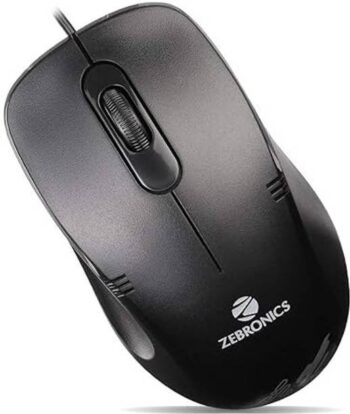 ZEBRONICS ZEB-POWER + Wired Ambidextrous Optical Gamin...