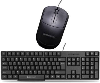ZEBRONICS Zeb-K20 Wired USB Keyboard & Zeb Comfort Plus...