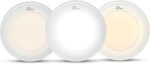 Murphy 15W Vega 3-in-1 Round LED Panel Color Changing Surface Light (Cool White/Warm White/Natural White, Pack of 4)-Polycarbonate