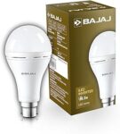 Bajaj iLED 8.5W Rechargeable Emergency Inverter LED Bulb | Cool Day Light | Upto 4 Hours Battery | B22D | (Pack of 1, White)