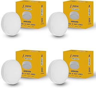 Jaquar 12W LED Gem Trimless Round Surface Mount Down Light | No False Ceiling Required | Natural White(4000K) | (Pack of 4)